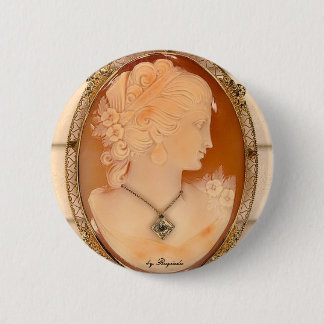 cameo, by Rugiada Pinback Button