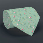 Cameo Green Wedding Keepsake  Neck Tie<br><div class="desc">Personalize the text with your details. Matching products are available. Feel free to get in touch with me to suggest items for this set or seek further assistance.</div>