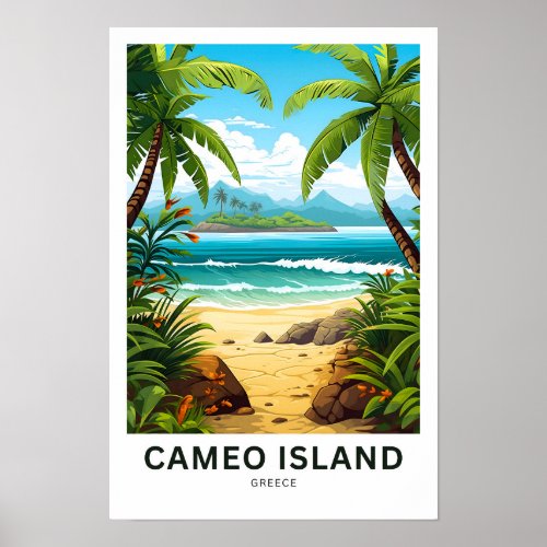 Cameo Island Greece Travel Print