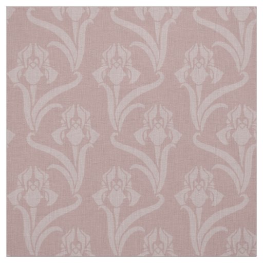 Cameo Pink Art Nouveau Iris Fabric