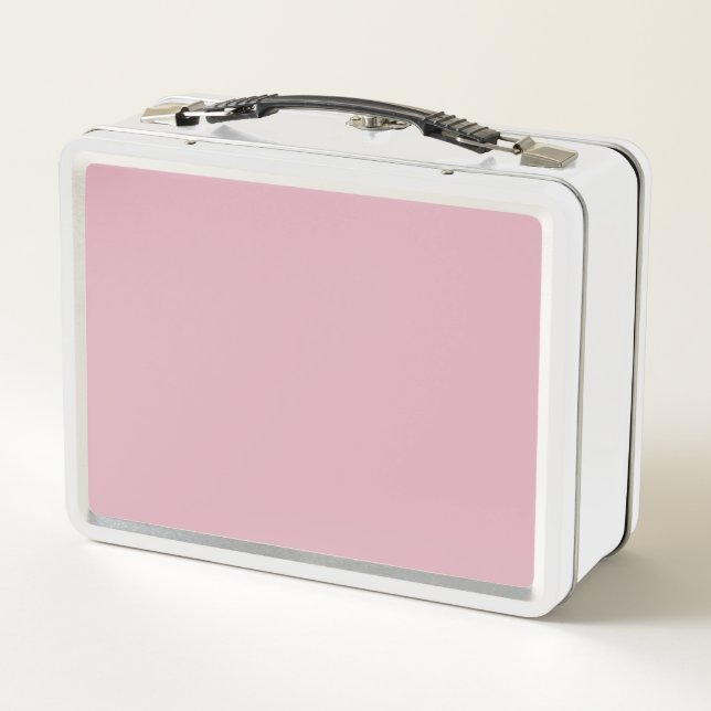Cameo Pink Metal Lunch Box (Back)