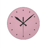 Cameo Pink Round Clock