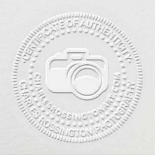 Camera #3 Certificate of Authenticity Name URL SM Embosser