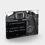 Camera Acrylic Award<br><div class="desc">featuring rear image of a DSLR camera,  to which you can customize,  add names,  logos,  make image bigger/smaller,  move it around,  etc.  Great base image to personalize for anything photography award related.</div>