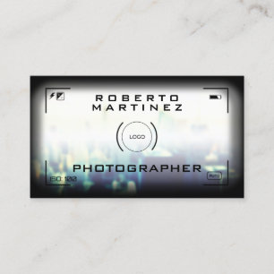 Camera aim faux looks  business card