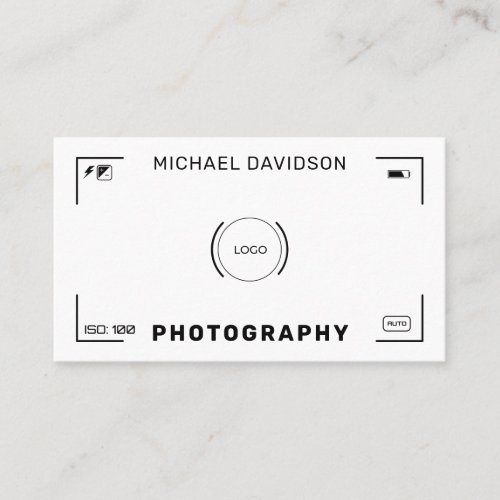 Camera aim style  business card