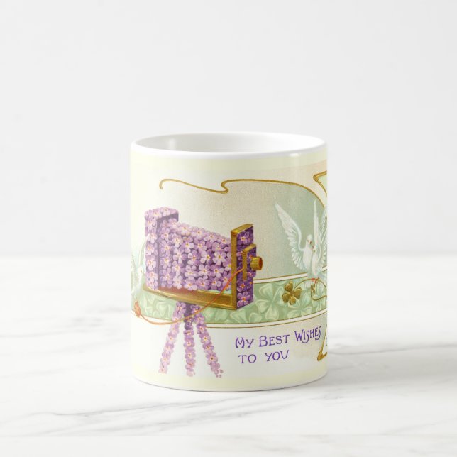 Camera and doves coffee mug (Center)