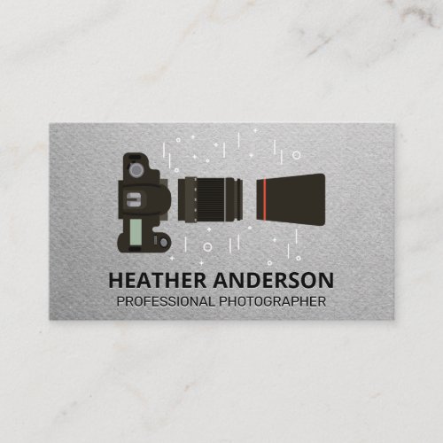 Camera and Lens Equipment Business Card