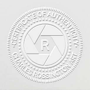 Camera Aperture #2 Certificate of Authenticity Ini Embosser