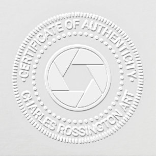 Camera Aperture “Certificate of Authenticity” Embosser