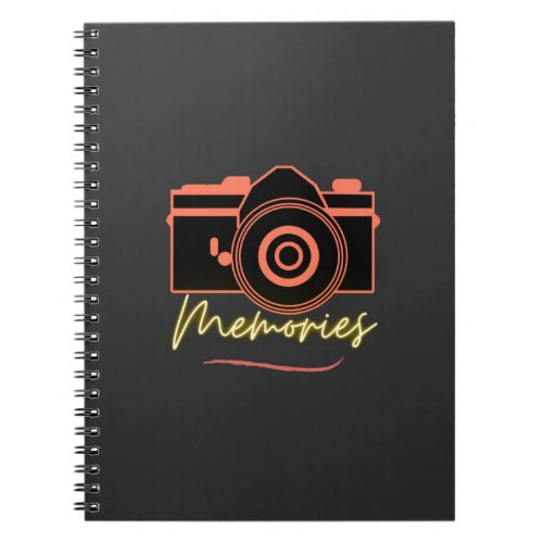 Camera art   Minimalist typography memories  Notebook