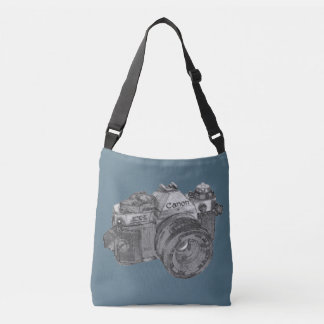 camera bag, photographers purse, canon ae-1 crossbody bag