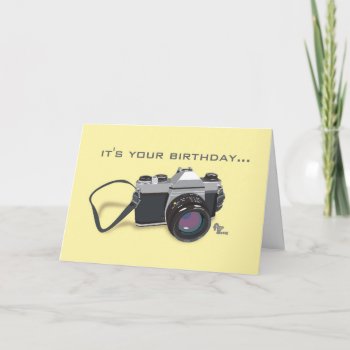 Camera Birthday Card by flopsock at Zazzle