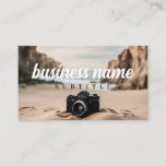 Camera Boho Beach Business Card