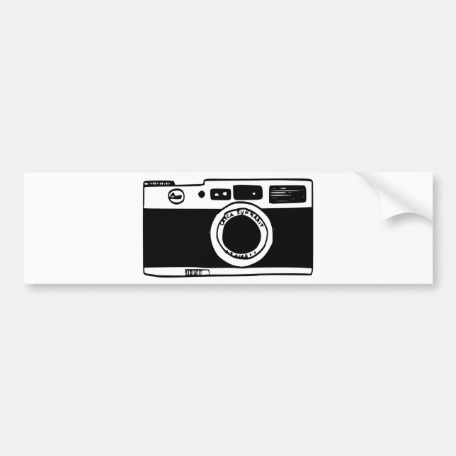 Camera Bumper Sticker (Front)