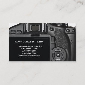 Camera Business Cards | Zazzle