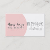 Camera Business Cards | Photography (Back)
