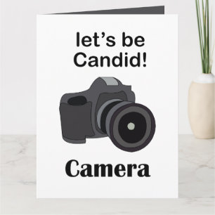 Camera Candid Photographer Card