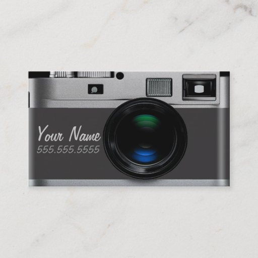 Customizable Camera Card Business Card Template
