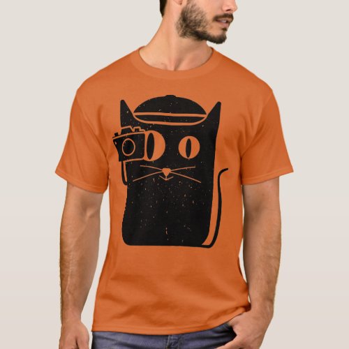 Camera Cat  For Shutterbugs who love Cats   1  T_Shirt