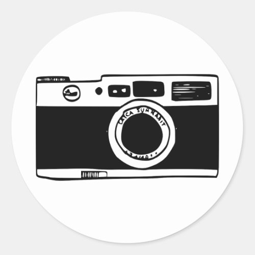 Camera Classic Round Sticker