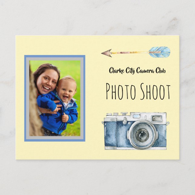 Camera Club Photo Shoot with Picture Postcard (Front)