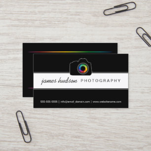 Camera Colorful Shutter Photography Business Card