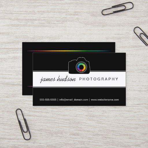 Customizable Photography Business Cards