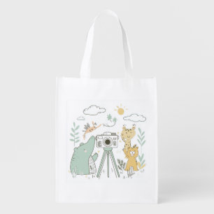 Camera Critters Grocery Bag