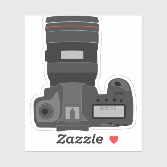 Camera DSLR Photography Sticker (Sheet)
