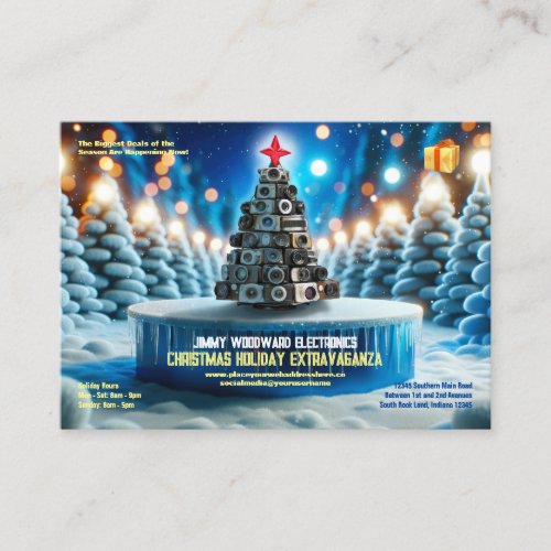 Camera Electronic Christmas Sale Business Card