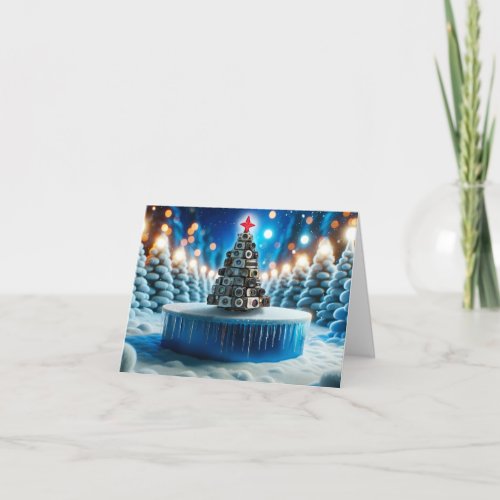 Camera Electronic Shop Christmas Greeting Card