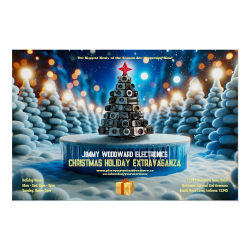 Camera Electronics Christmas Holiday Sale Poster