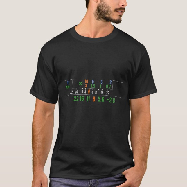camera geek hyperfocal distance T-Shirt (Front)