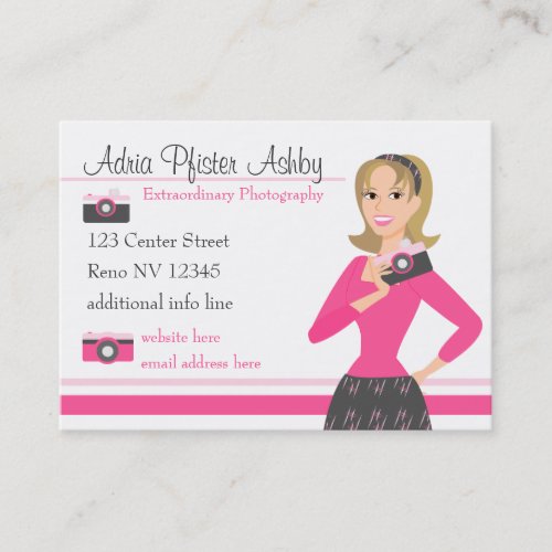 Camera Girl Business Card