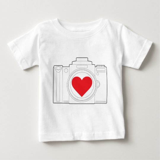 Camera Heart Baby T-Shirt