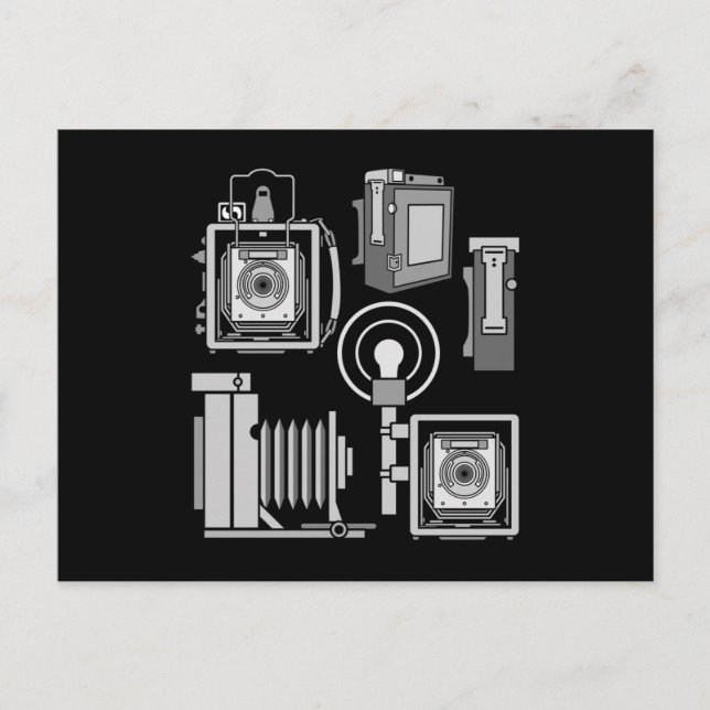 Camera History Funny Photographer Photography Snap Postcard (Front)