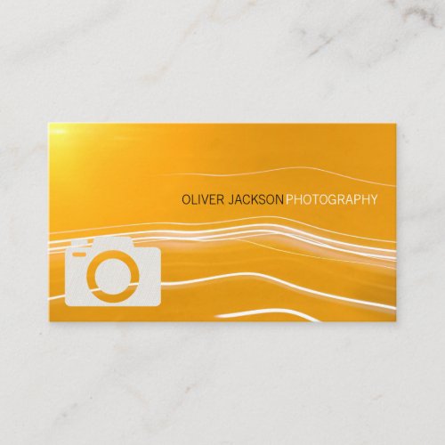 Camera Icon  Light Flare Business Card