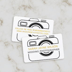 Camera Icon Wedding Photographer Business Badge