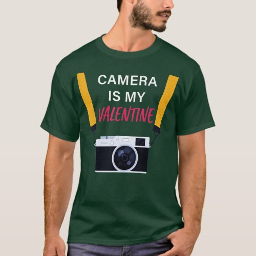 Camera is My Valentine Camera Valentines Day Women T_Shirt
