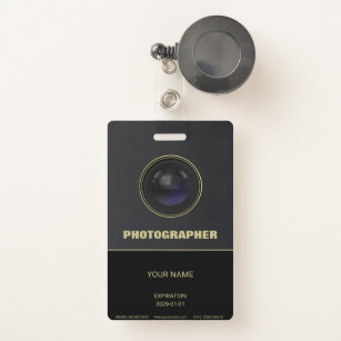 Camera Lens Badge