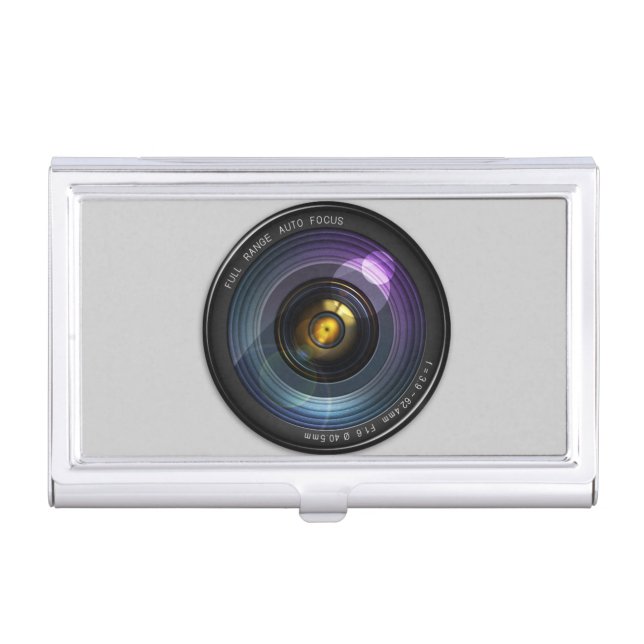 Camera Lens Business Card Case (Front)