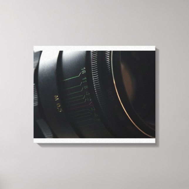 Camera lens canvas print (Front)