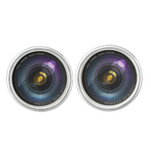 Camera Lens Cufflinks
