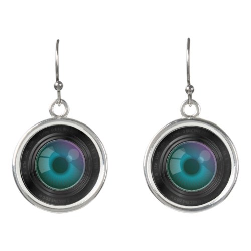 Camera Lens Earrings _ Photography Jewelry