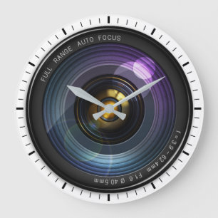 Camera Lens Large Clock