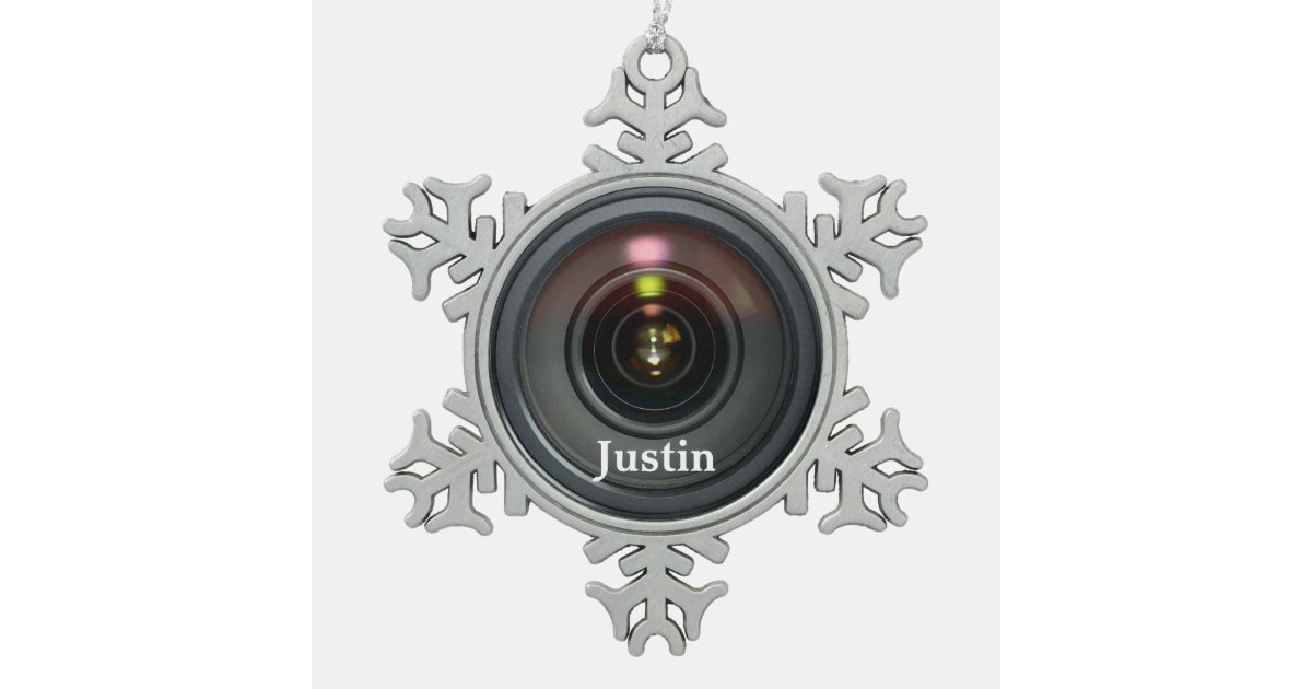 Camera Lens Ornament Customize it! Zazzle
