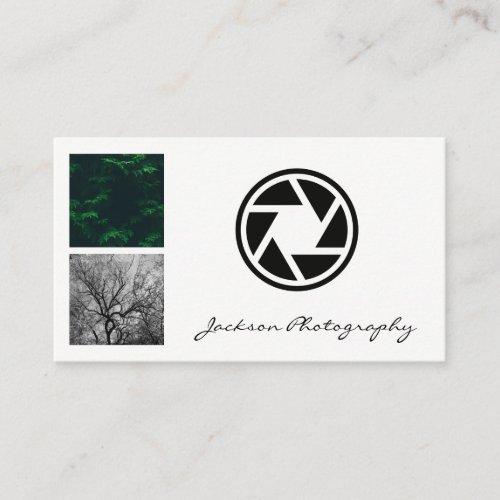 Camera Lens  Outdoor Natural Photography Business Card