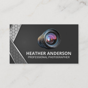 Camera Lens Photographer Artist Business Card