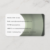 Camera Lens Photography Business Card (Back)